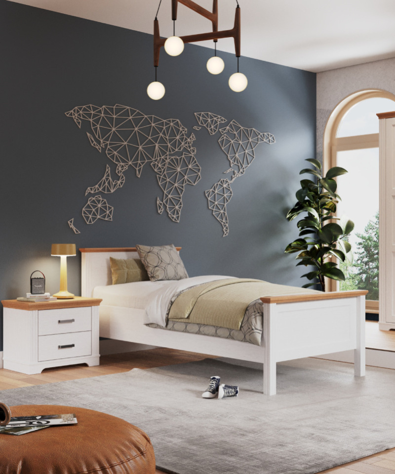 Lit Jasmin – Pin massif et design naturel