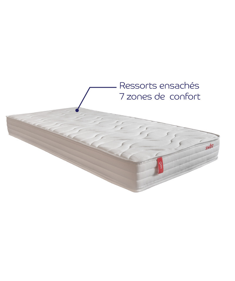 Matelas Neö– Ressorts ensachés & confort souple accessible