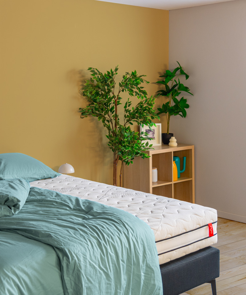 Matelas Idöle - Ressorts ensachés et mousse hybride mi-ferme