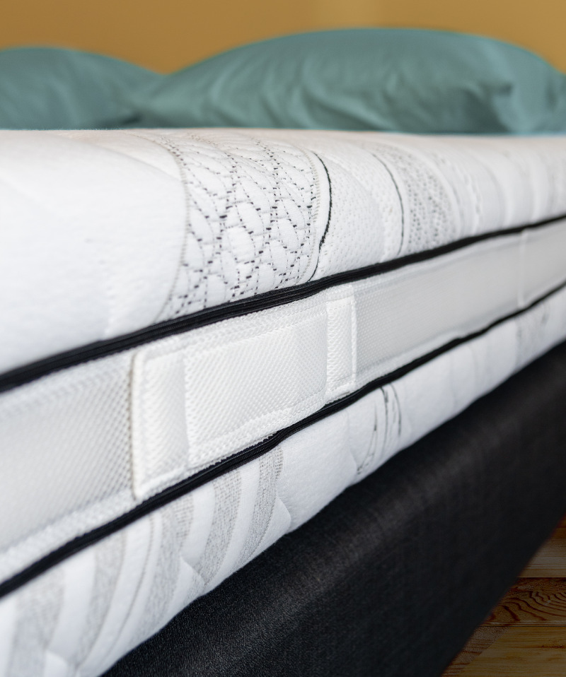 Matelas Idöle - Ressorts ensachés et mousse hybride mi-ferme