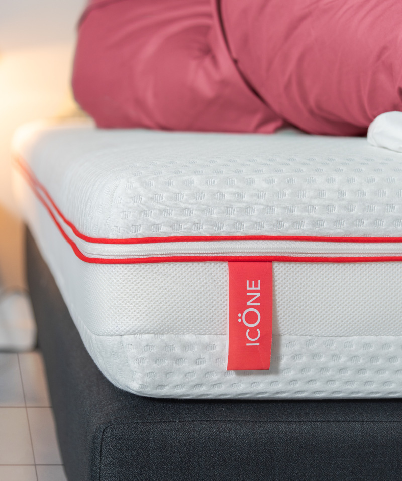 Matelas Icöne – Ressorts ensachés 7 zones & mousse mémoire de forme