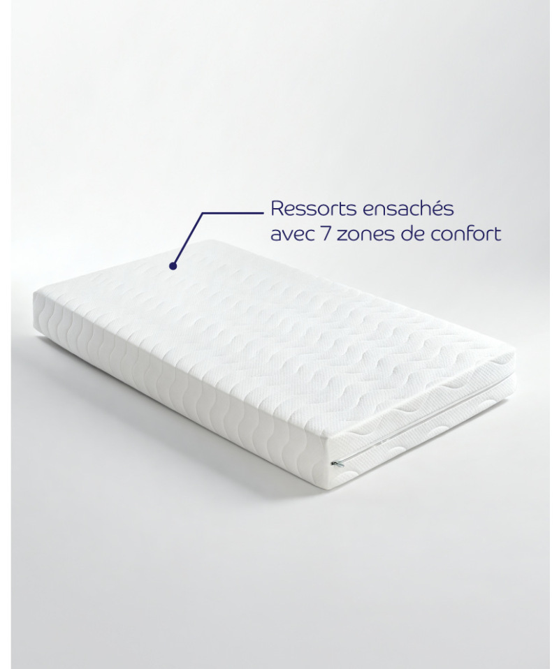 Matelas Calypso – Ressorts ensachés confort ferme équilibré