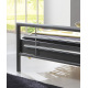Lit Holly – Métal anthracite et style industriel