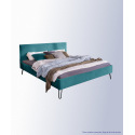 Lit Falco – Tissu bleu et design moderne
