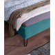 Lit Falco – Tissu bleu et design moderne