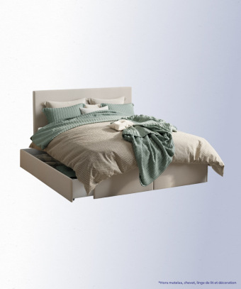 Lit Laddi – Rangement intégré et confort stable