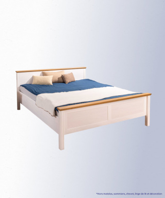 Lit Jasmin – Pin massif et design naturel