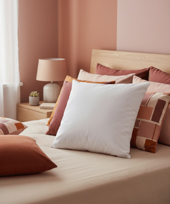 Oreiller Rosée – Plumettes recyclées, confort ferme