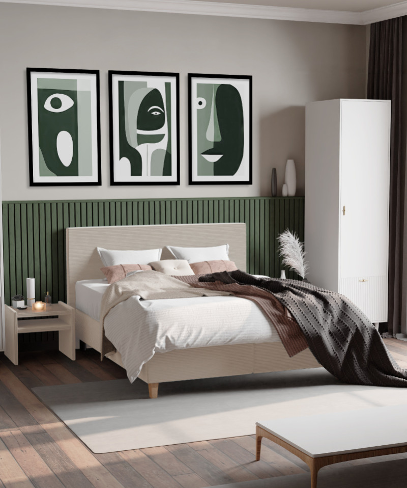 Boxspring Pitt – Confort stable et design sobre