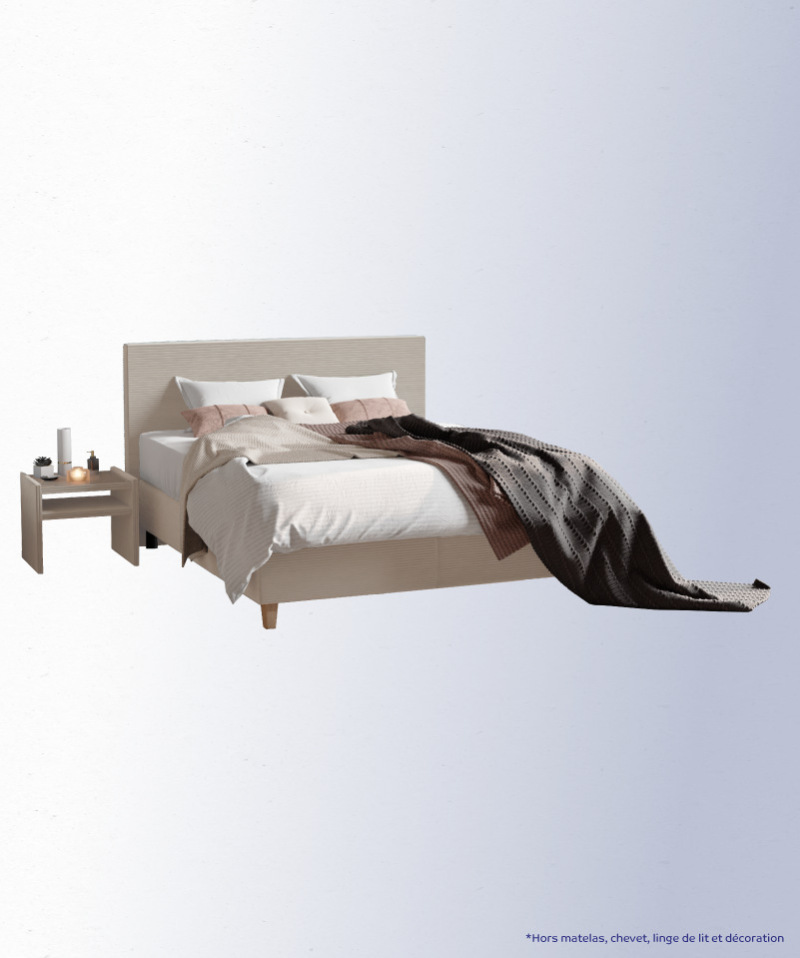 Boxspring Pitt – Confort stable et design sobre