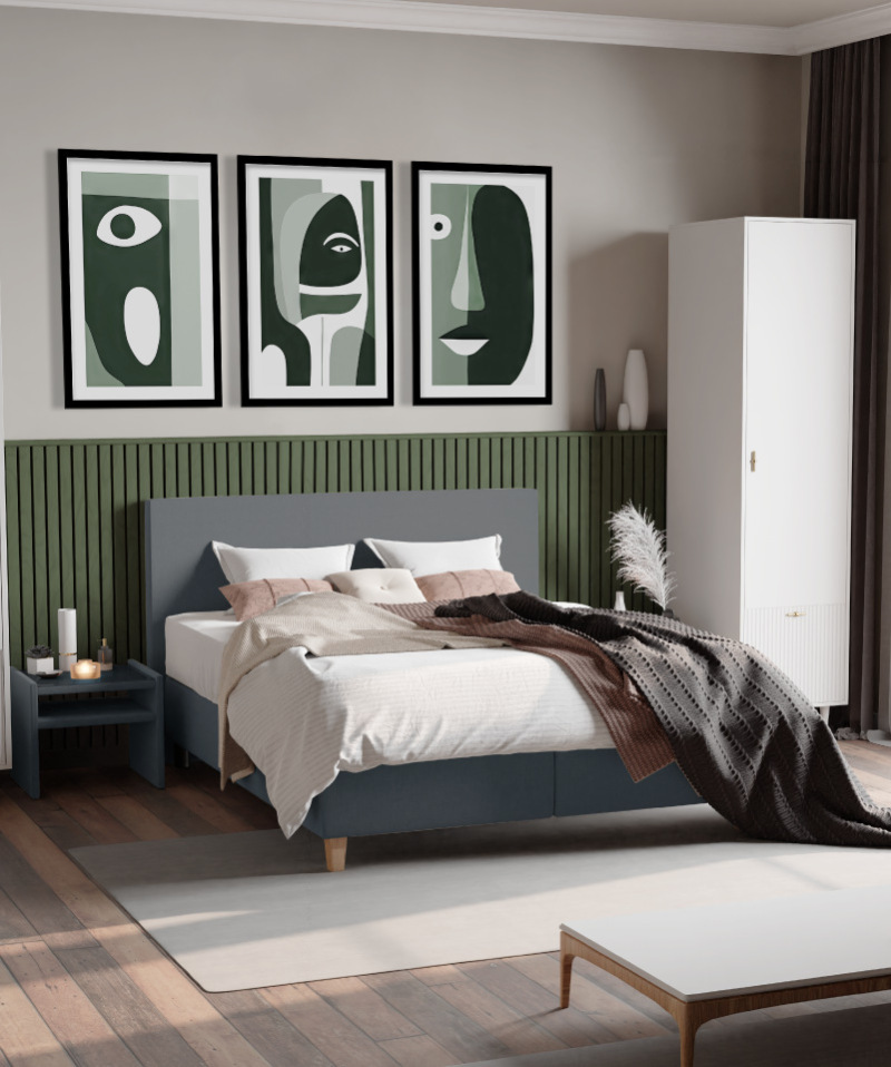 Boxspring Pitt – Confort stable et design sobre