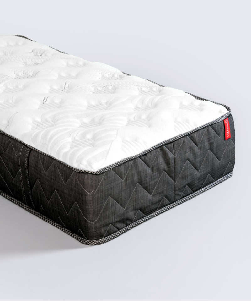 Matelas Masseö – Ressorts ensachés, latex naturel & mémoire de forme
