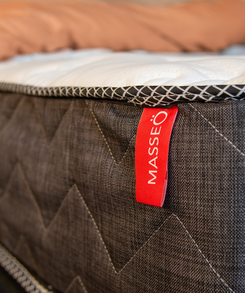 Matelas Masseö – Ressorts ensachés, latex naturel & mémoire de forme
