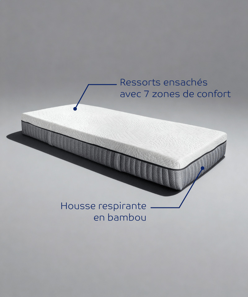 Matelas Zen – Réparable, 8 conforts modulables