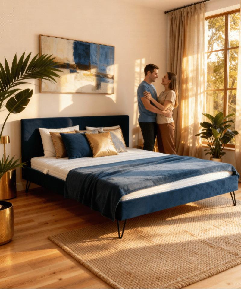 Matelas Cassis – Ressorts ensachés & mousse Visco Gel