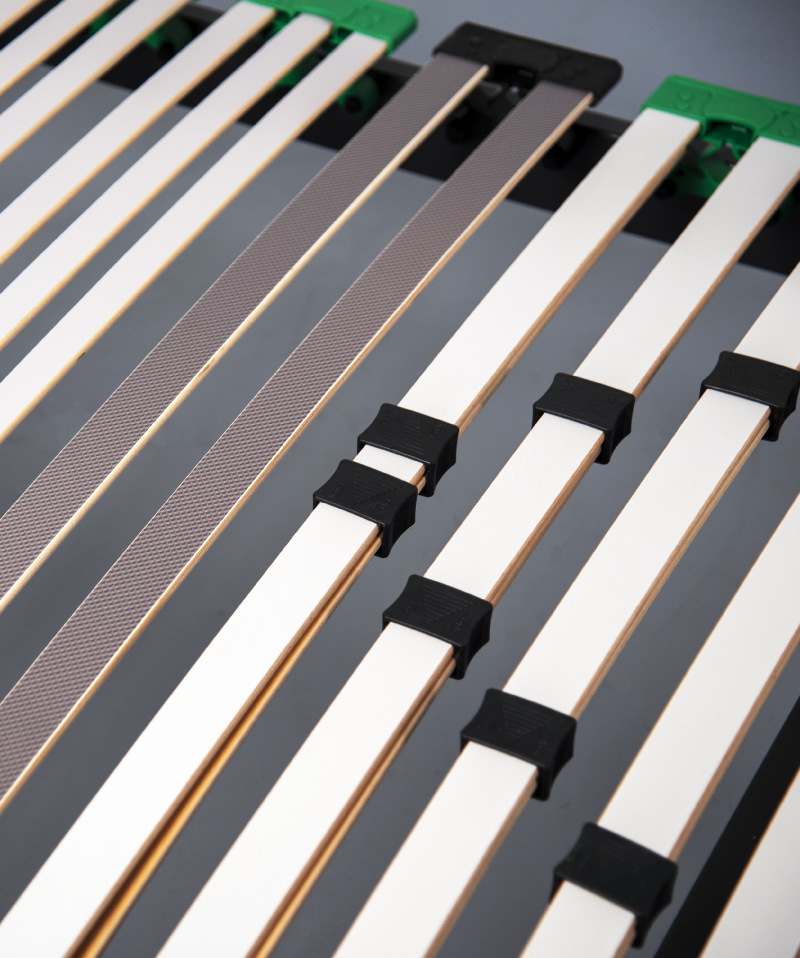 Sommier Virtuose Plat – Double lattes & zone lombaire réglable