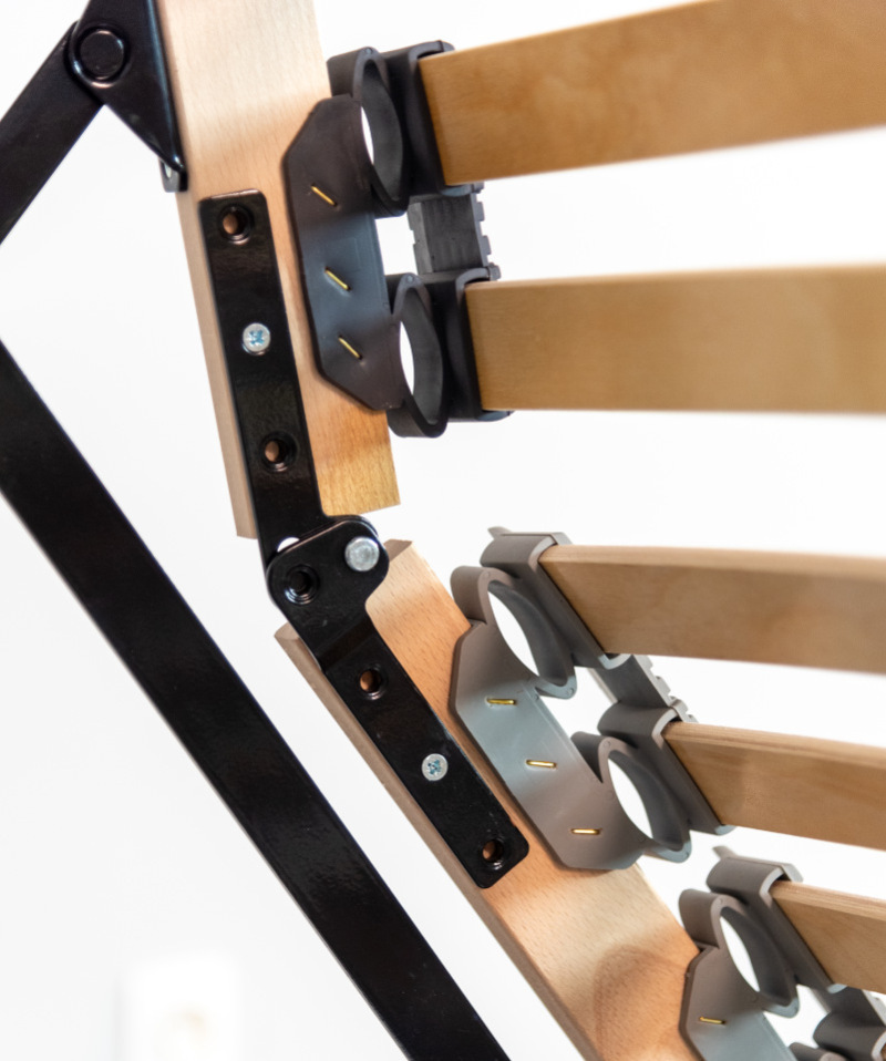 Sommier Öscar Électrique – Réglage motorisé et lattes actives