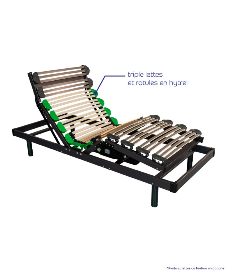 Sommier Excellence Électrique – 51 lattes & zone réglable