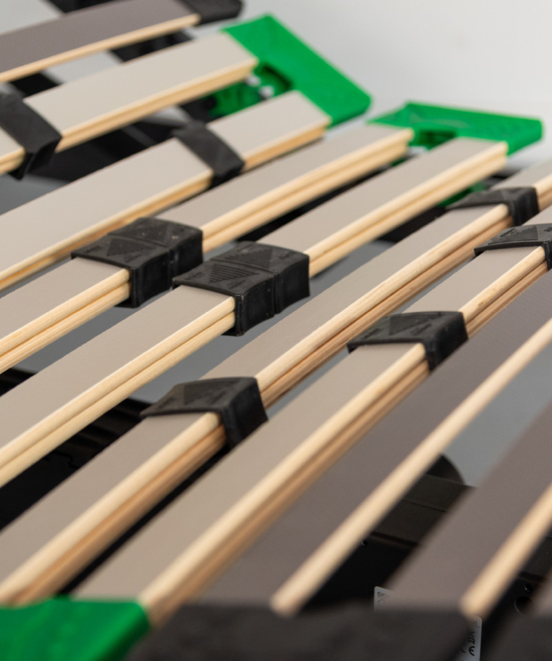 Sommier Virtuose Électrique – Double lattes zone & lombaire réglable