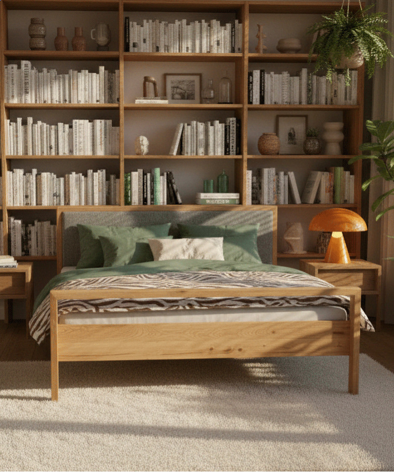 Lit Ankara – Chêne massif et lignes épurées