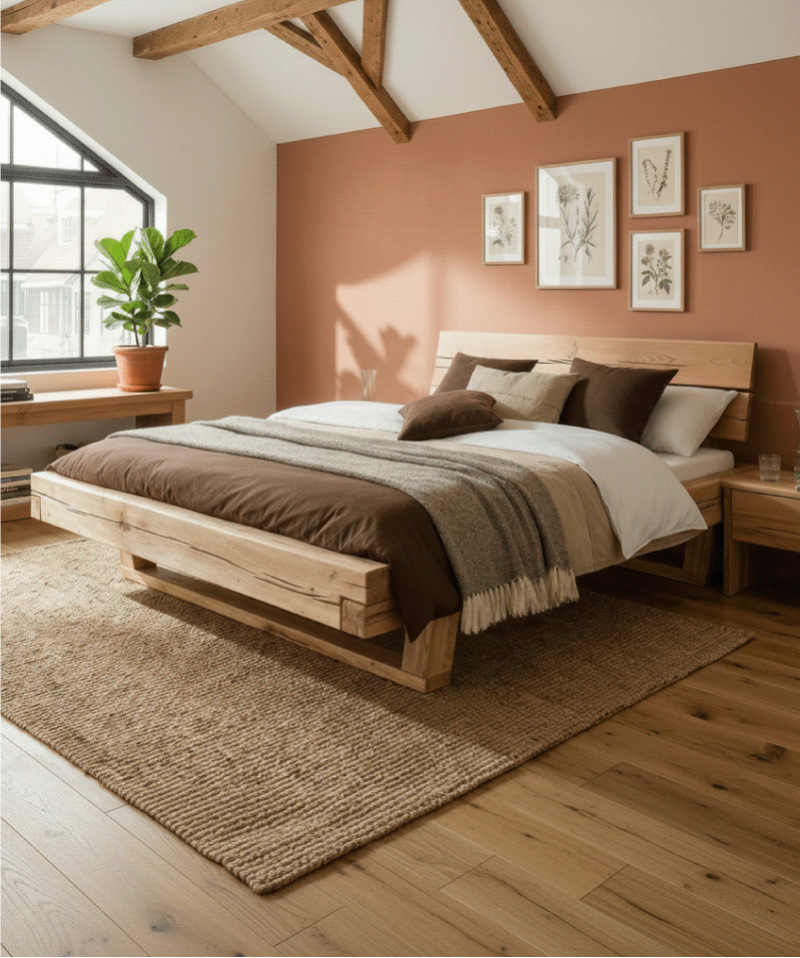 Lit Unika – Chêne massif et design épuré