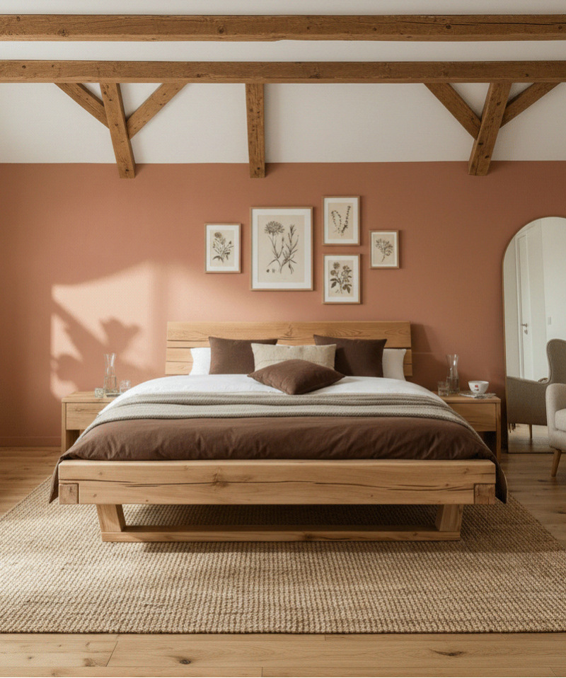 Lit Unika – Chêne massif et design épuré