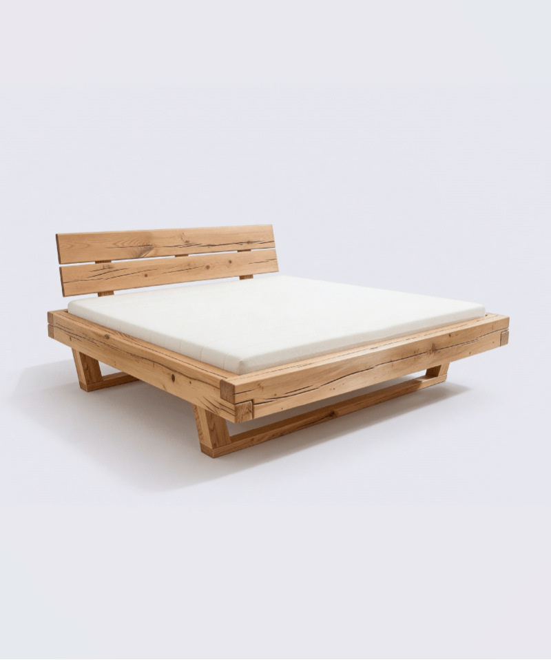 Lit Unika – Chêne massif et design épuré