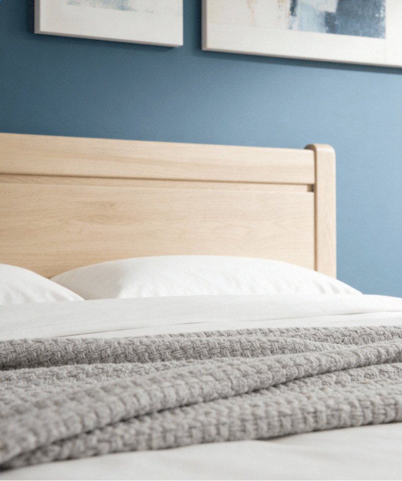 Lit Valencia – Style contemporain en finition bois