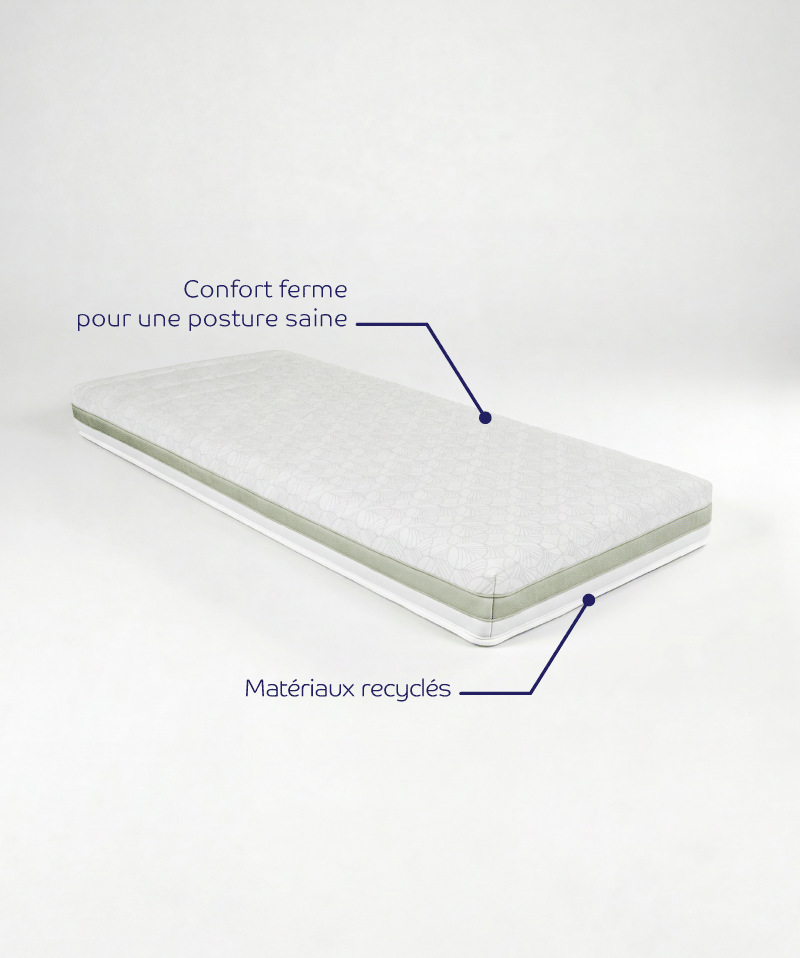 Matelas Citrus – Confort ferme en latex et mousse