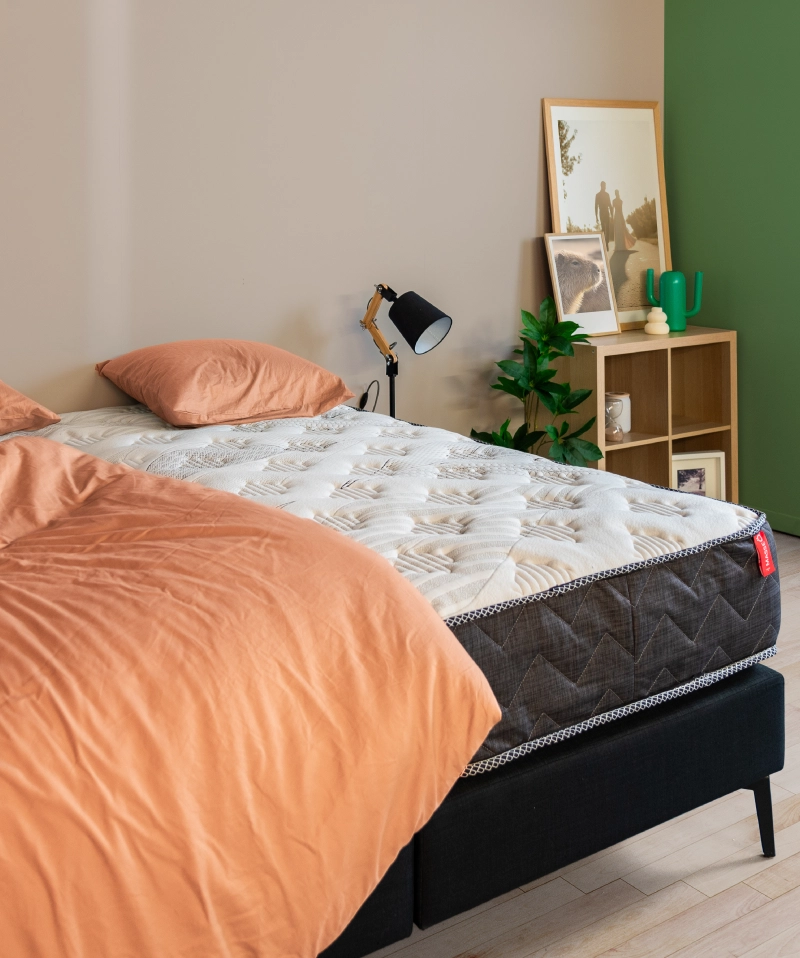 Matelas Masseö – Ressorts ensachés, latex naturel & mémoire de forme