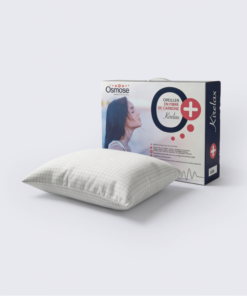 Oreiller Kirelax – Synthétique ergonomique et anti-ondes