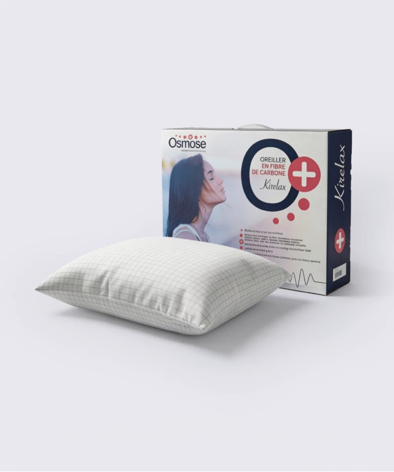 Oreiller Kirelax – Synthétique ergonomique et anti-ondes