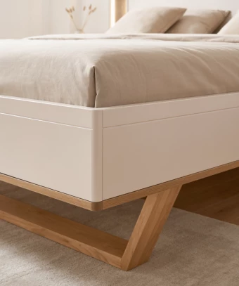 Lit Zenö– Design contemporain et élégant effet flottant