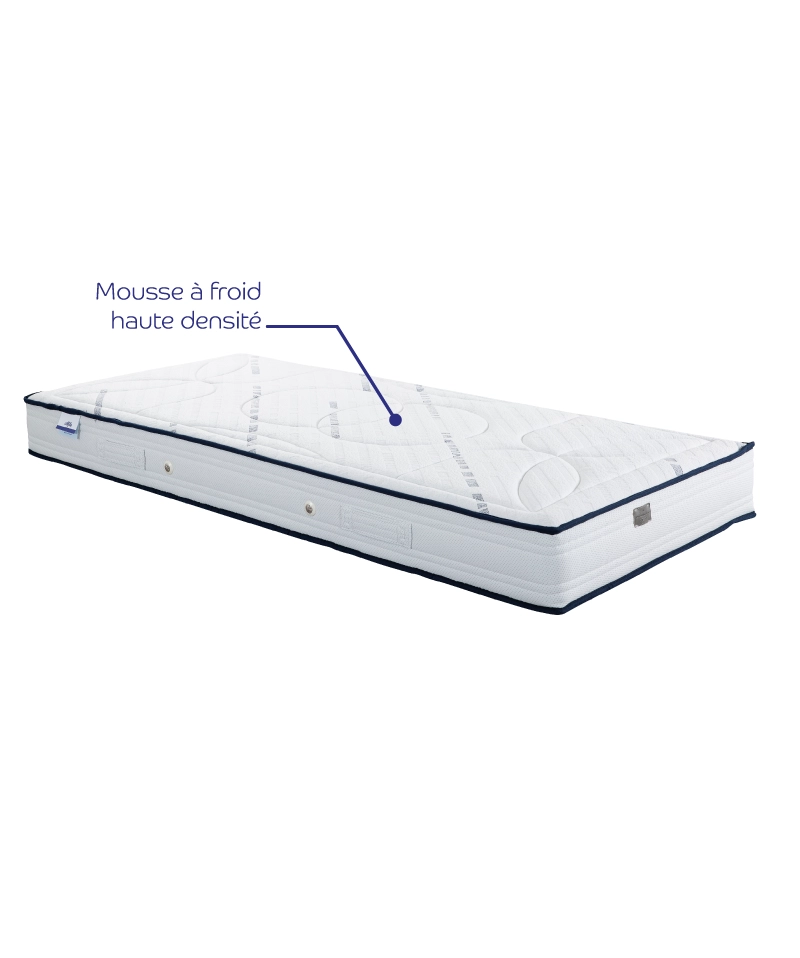 Matelas Milo – Mousse à froid haute densité, confort extra ferme