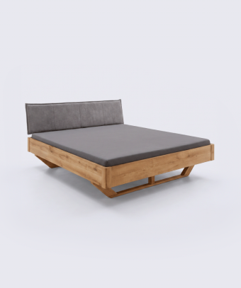 Lit Elya – Chêne massif et design industriel moderne