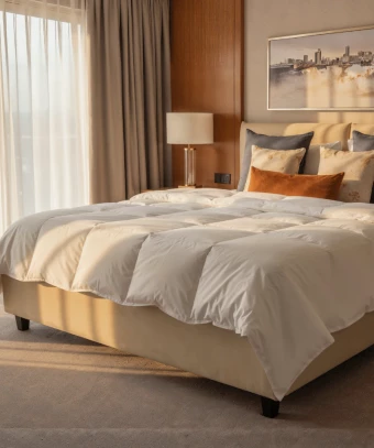 Couette Charme – Duvet de canard et percale douce