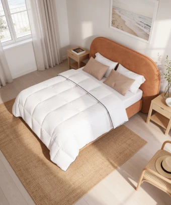 Couette Idylle Légère – Duvet haut de gamme, toucher soyeux