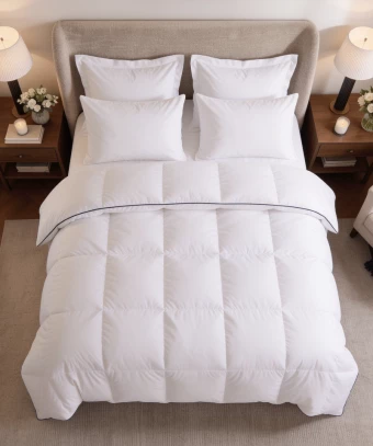 Couette Idylle Tempérée – Duvet naturel, confort enveloppant