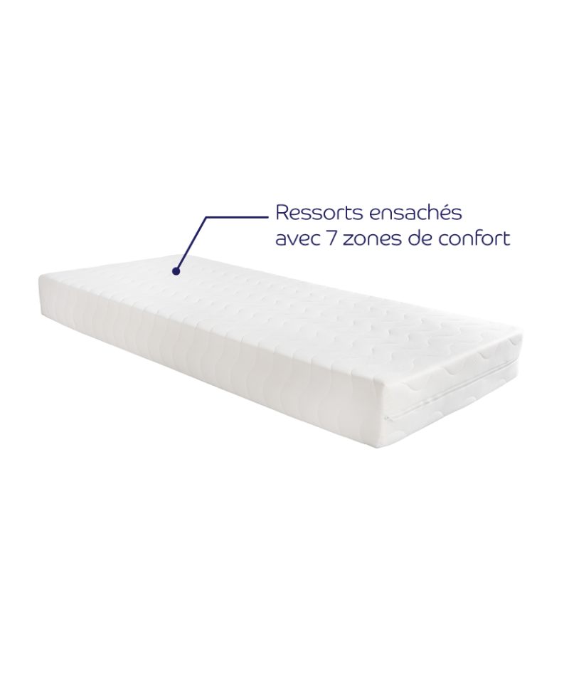 Matelas Calypso – Ressorts ensachés confort ferme équilibré