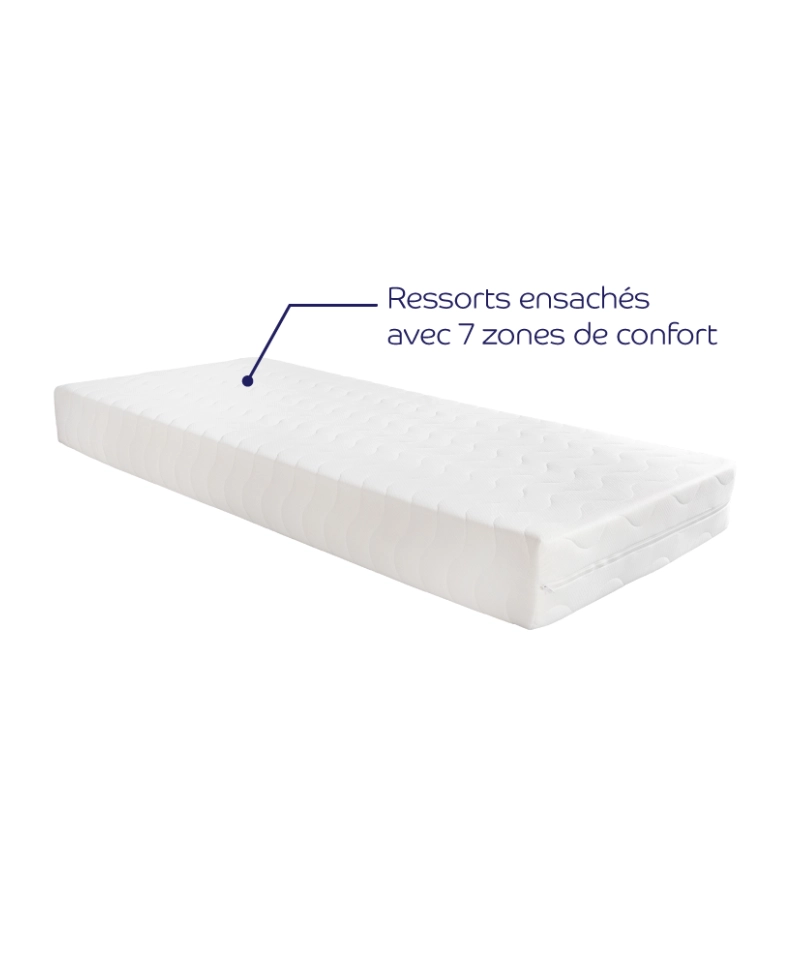 Matelas Calypso – Ressorts ensachés confort ferme équilibré