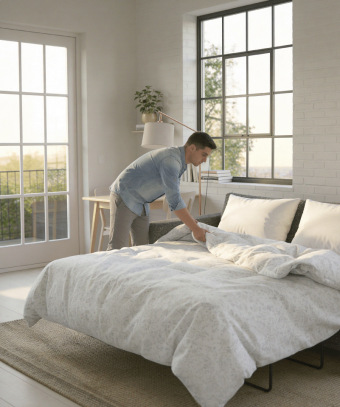 Canapé convertible Nömad – Compact, confortable et stylé