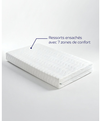 Matelas Calypso – Ressorts ensachés confort ferme équilibré