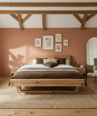 Lit Unika – Chêne massif et design épuré