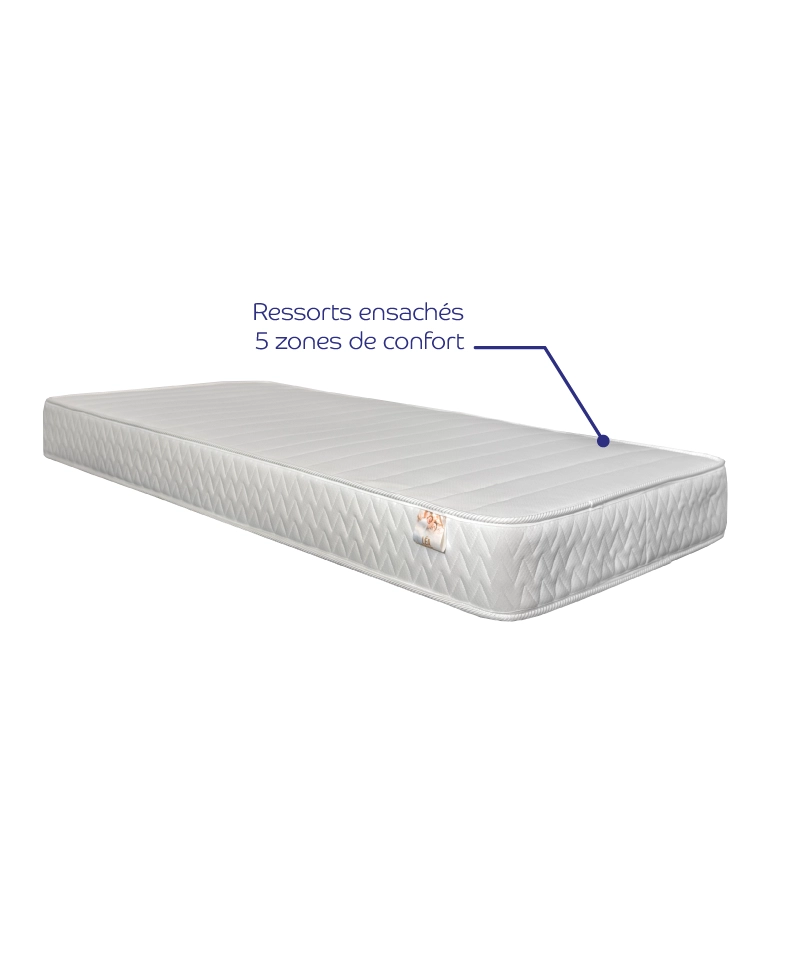 Matelas Léa – Ressorts ensachés & prix accessible