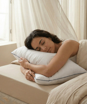 Oreiller Aurore – Duvet et plumettes, confort mi-ferme équilibré