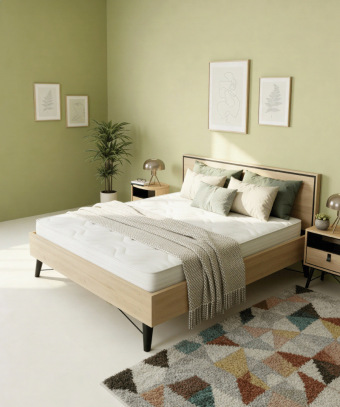 Matelas Ona – Mousse mémoire de forme et Ressorts ensachés
