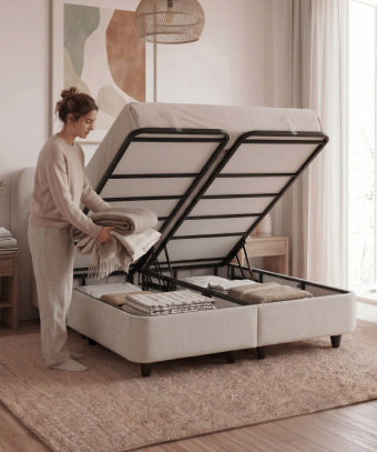 Lit Coffre Sönara - Rangement intégré et structure robuste