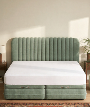 Box coffre Stria – Rangement intégré et tête de lit verticale