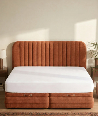 Box coffre Stria – Rangement intégré et tête de lit verticale