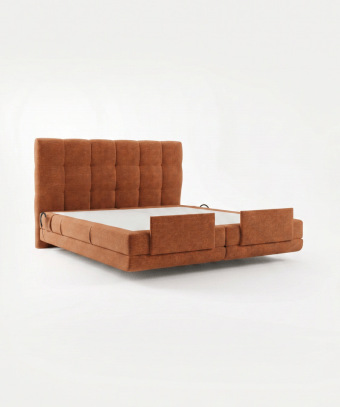 Boxspring électrique Majestia – Confort ajustable et tête capitonnée